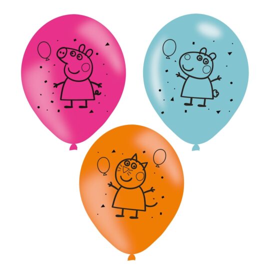 Peppa Pig Latex Balloons Pack of 6