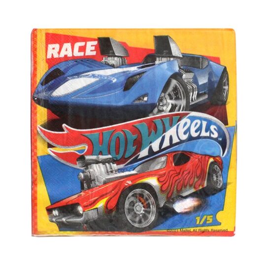 Hot Wheels Paper Napkins Pack of 20