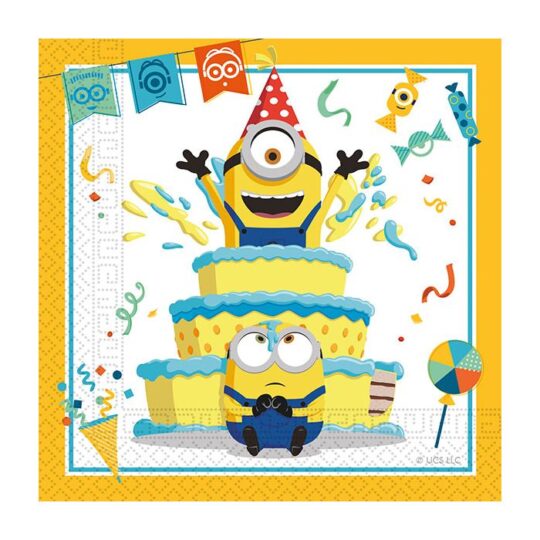 Minions Paper Napkins Pack of 20