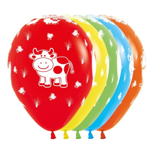 Farm Friends Assorted Latex Balloons Pack of 10