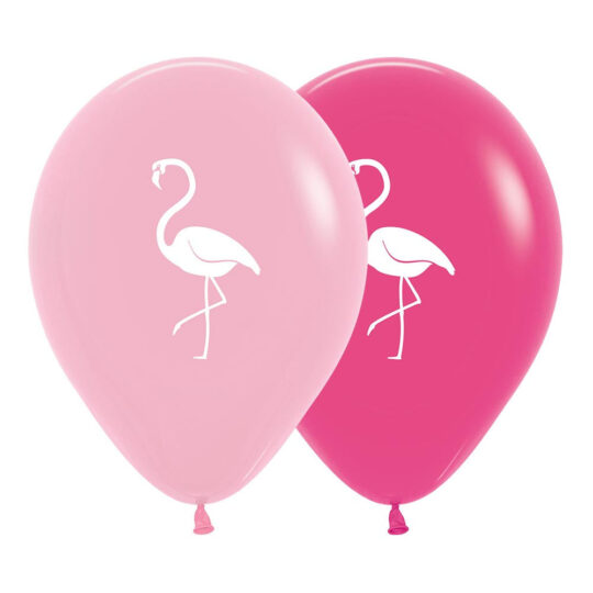 Flamingo Pink Assorted Latex Balloons Pack of 50