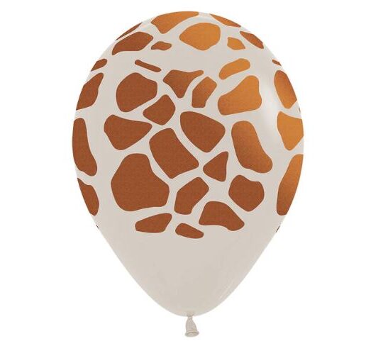 White Sand Giraffe Latex Balloons Pack of 50