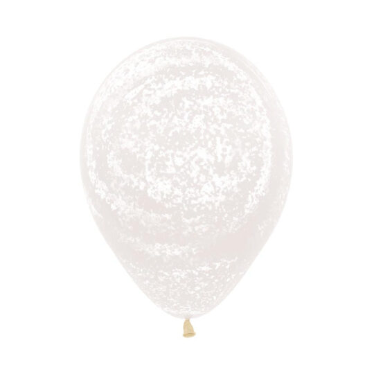 Graffiti White Frost Latex Balloons Pack of 50