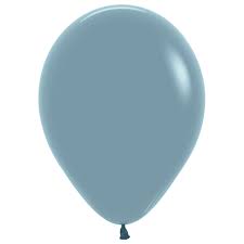 Pastel Dusk Blue Solid Latex Balloons Pack of 100