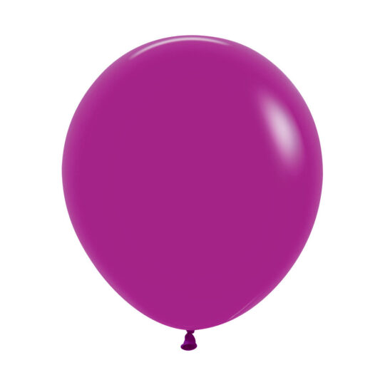 Purple Solid 45cm Latex Balloons Pack of 6