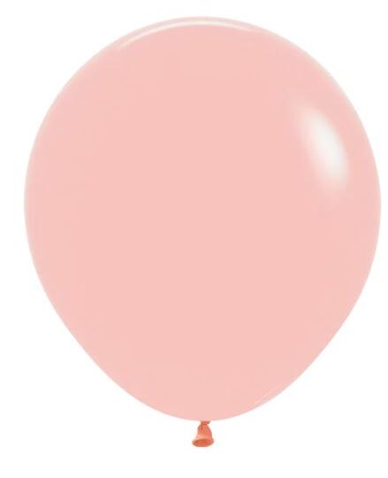 Pastel Melon Orange 45cm Latex Balloons Pack of 6