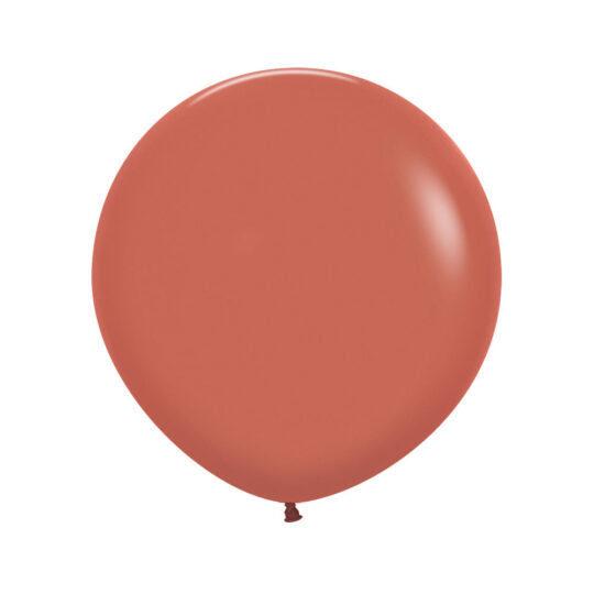 Terracotta Solid 60cm Latex Balloons Pack of 3