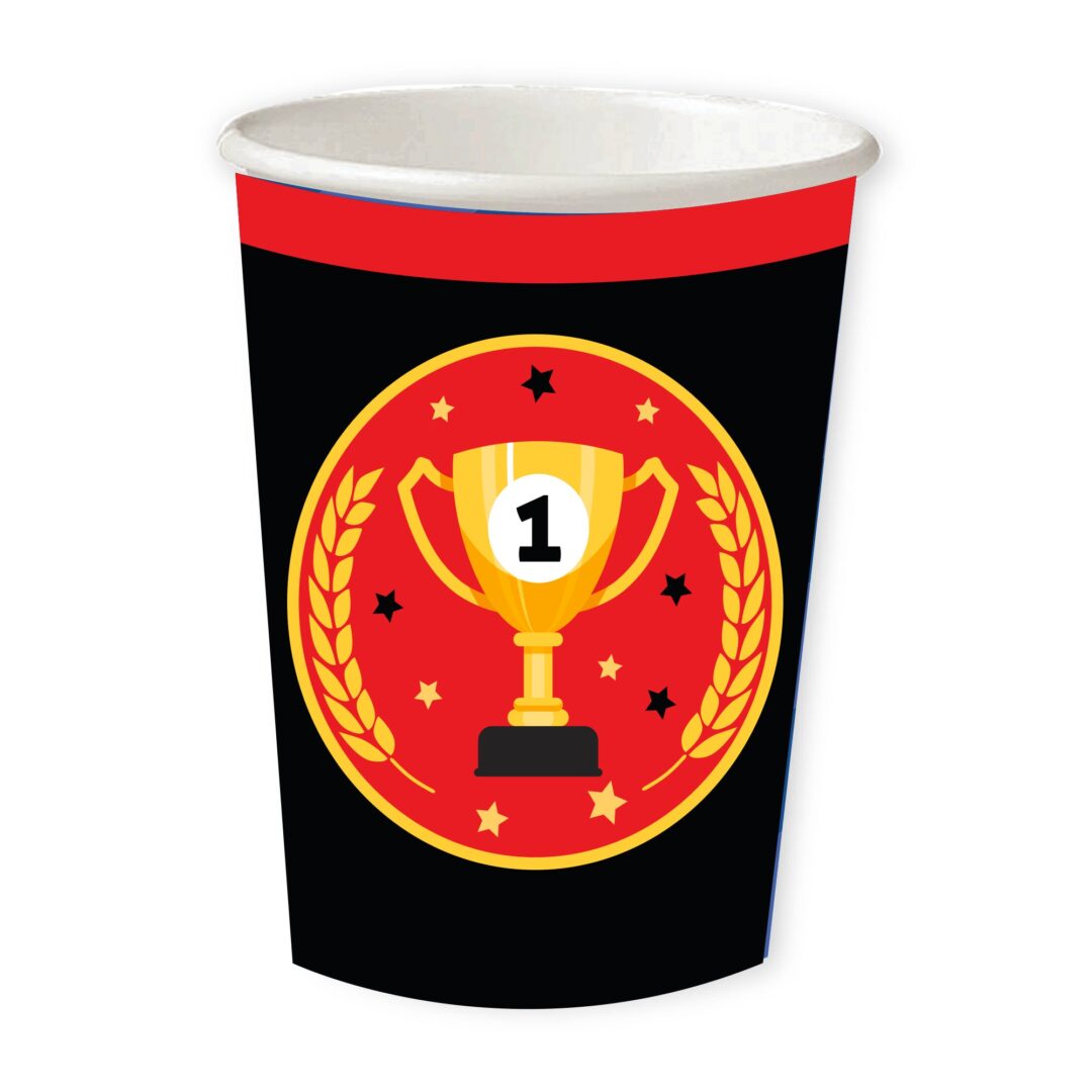 Racing Car Paper Cups Pack of 8