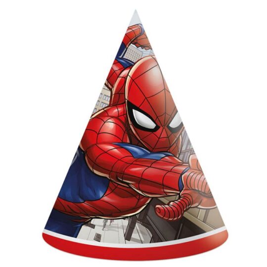 Spiderman Paper Party Hat Pack of 6