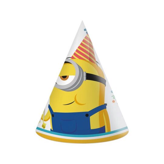 Minion Paper Party Hats Pack of 6