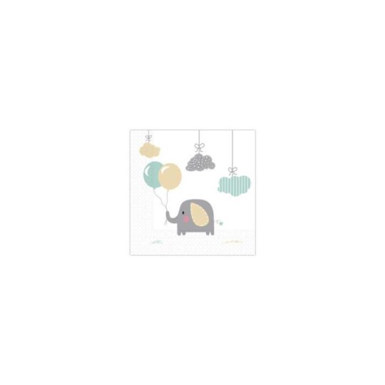 Elephant Baby Paper Napkins Pack of 20