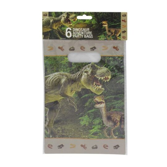 Dinosaur Adventure Party Bags Pack of 6