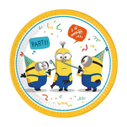 Minion Paper Plates Pack of 8