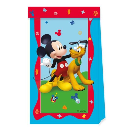 Mickey Mouse Paper Party Bags Pack of 4