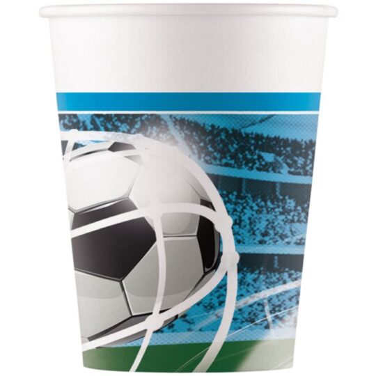 Soccer Paper Cups Pack of 8