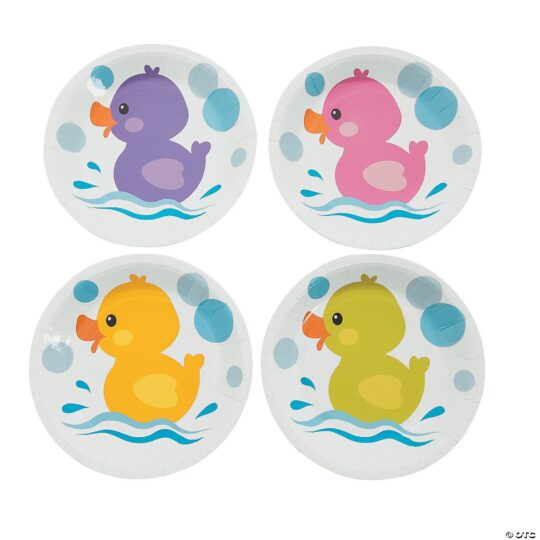 Rubber Ducky Paper Dessert Plates Pack of 8