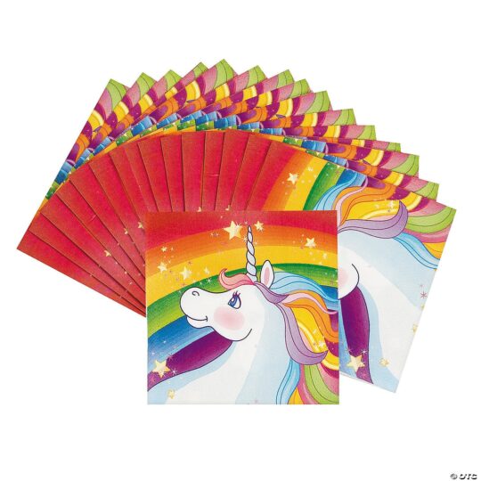 Unicorn Beverage Napkins Pack of 16