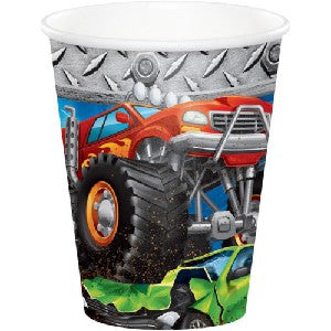 Monster Truck Paper Cups Pack of 8