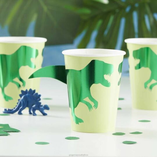 Roarsome Dinosaur Paper Cups Pack of 8