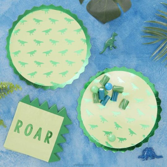 Roarsome Dinosaur Paper Plates Pack of 8