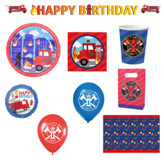 Firefighter Party Bundle for 8 Kids