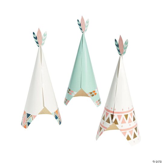 Tribal Baby Shower Centerpieces Pack of 3