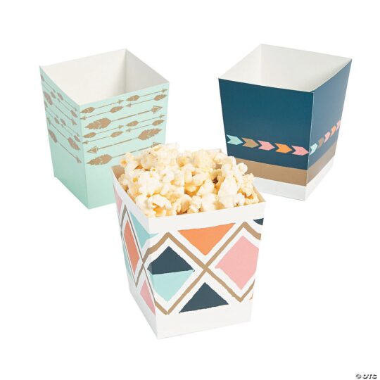 Tribal Baby Shower Popcorn Boxes Pack of 24