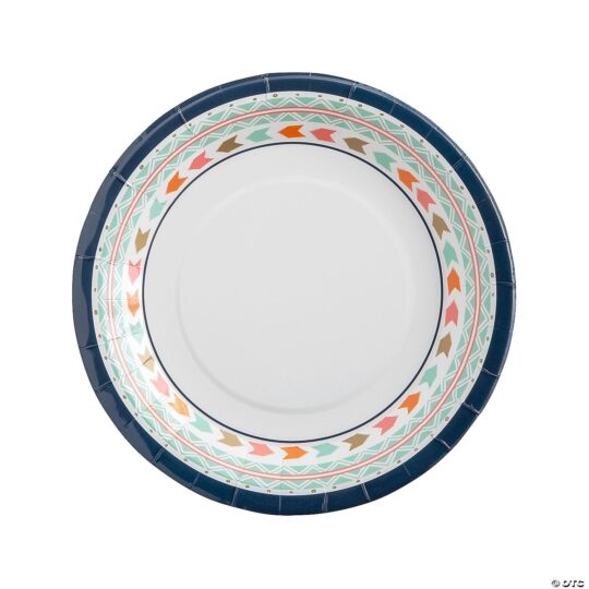 Tribal Boho Party Dinner Paper Plates Pack of 8